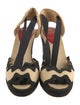 Christian Louboutin Canvas Colorblock Pattern Espadrilles