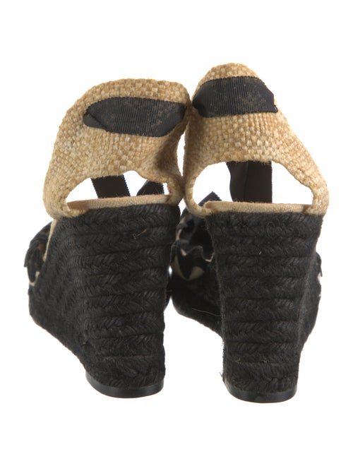 Christian Louboutin Canvas Colorblock Pattern Espadrilles