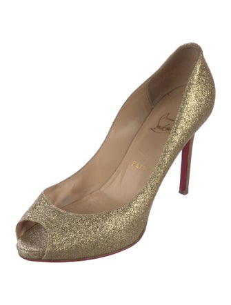 Christian Louboutin Glitter Glitter Accents Pumps