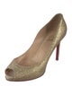 Christian Louboutin Glitter Glitter Accents Pumps