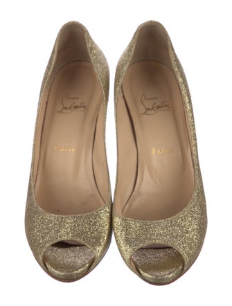 Christian Louboutin Glitter Glitter Accents Pumps