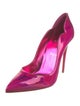 Christian Louboutin Patent Leather Scalloped Accent Pumps