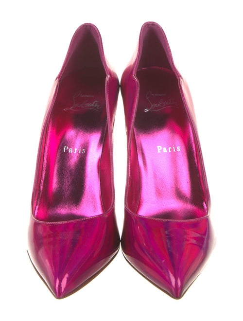 Christian Louboutin Patent Leather Scalloped Accent Pumps