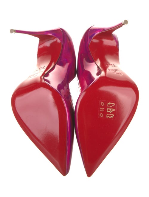 Christian Louboutin Patent Leather Scalloped Accent Pumps