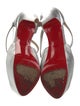 Christian Louboutin Leather Glitter Accents D'Orsay Pumps