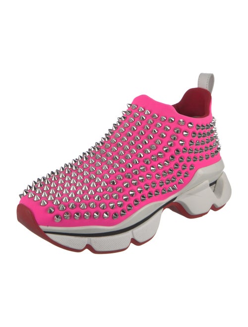 Christian Louboutin Spike Accents Neoprene Chunky Sneakers