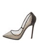 Christian Louboutin Mesh Lace Pattern Pumps