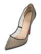 Christian Louboutin Mesh Lace Pattern Pumps