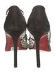 Christian Louboutin Mesh Lace Pattern Pumps