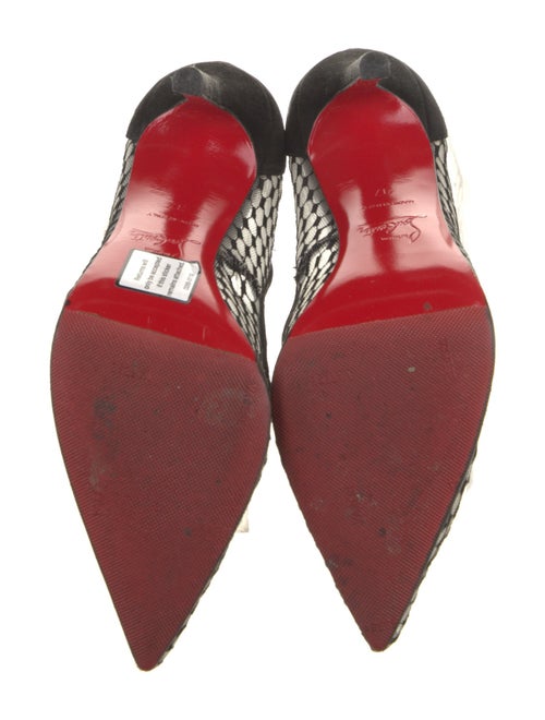 Christian Louboutin Mesh Lace Pattern Pumps