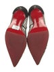 Christian Louboutin Mesh Lace Pattern Pumps