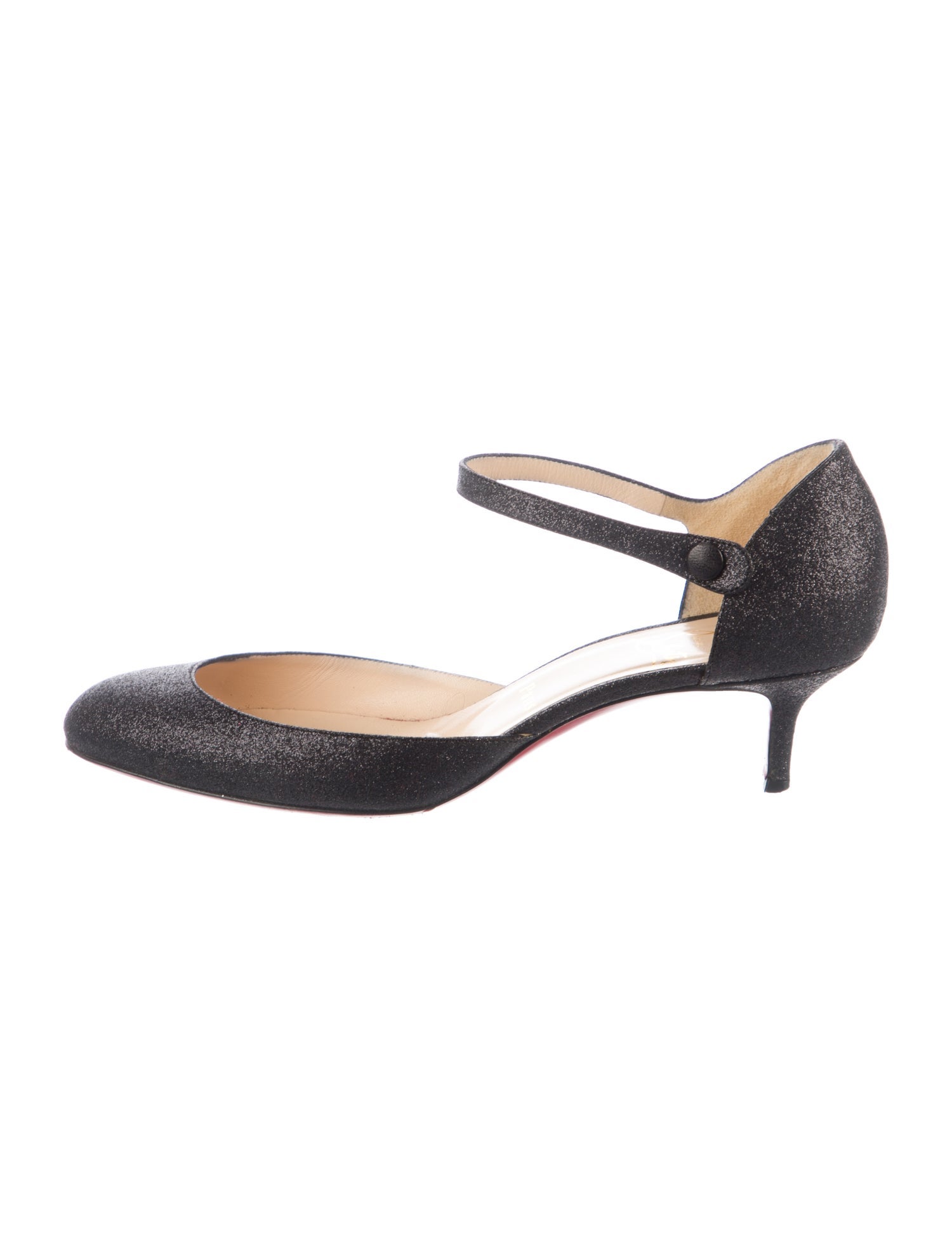 Christian Louboutin Glitter D'Orsay Flats
