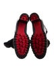 Christian Louboutin Leather Printed Combat Boots