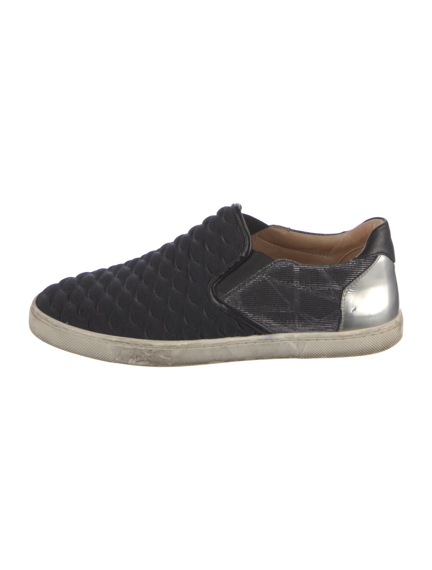 Christian Louboutin Neoprene Glitter Accents Sneakers