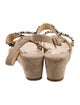 Christian Louboutin Spike Accents Suede Espadrilles