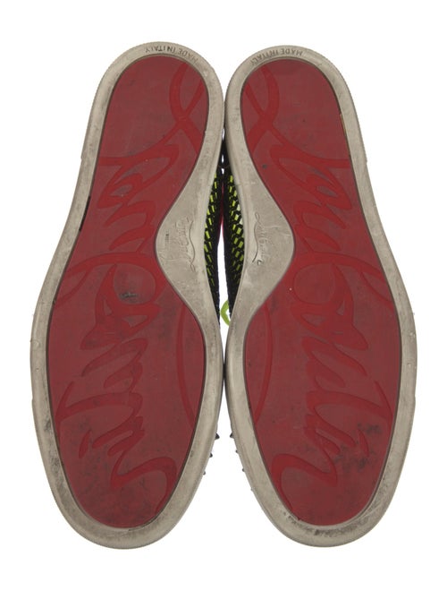 Christian Louboutin Spike Accents Mesh Sneakers