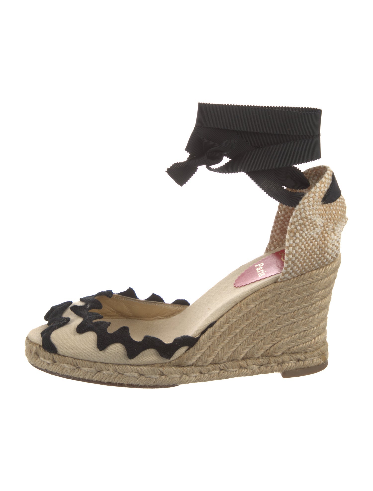 Christian Louboutin Canvas Colorblock Pattern Espadrilles