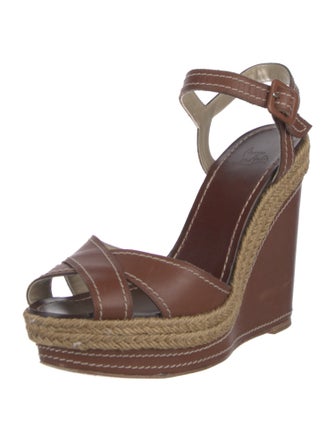 Christian Louboutin Almeria Leather Espadrilles