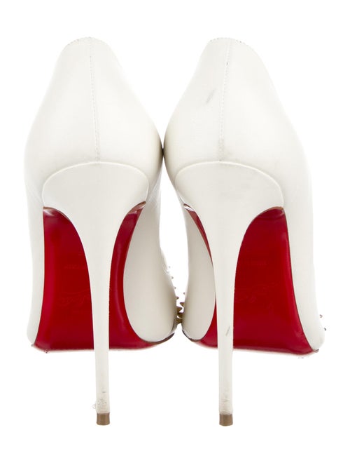Christian Louboutin Leather Mesh Accents Pumps