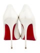 Christian Louboutin Leather Mesh Accents Pumps