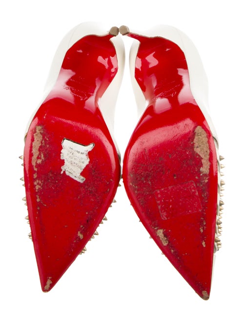 Christian Louboutin Leather Mesh Accents Pumps