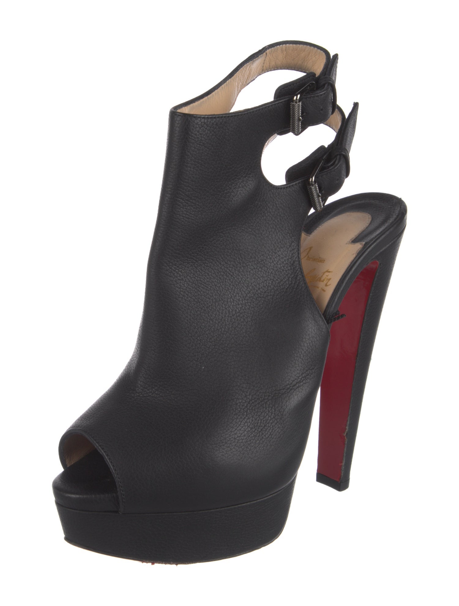 Christian Louboutin Leather Slingback Pumps