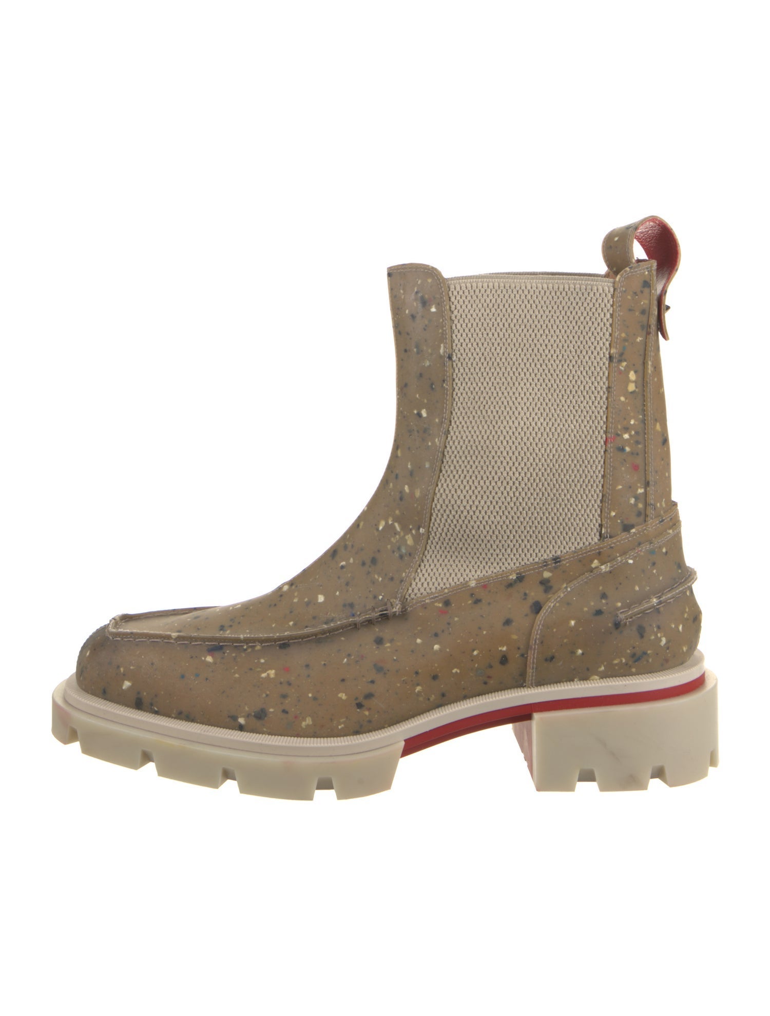 Christian Louboutin Spike Accents Rubber Rain Boots