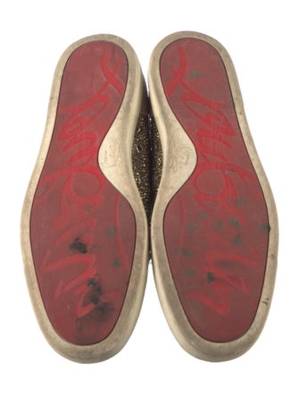 Christian Louboutin Suede Crystal Embellishments Sneakers