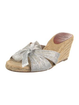 Christian Louboutin Glitter Colorblock Pattern Espadrilles