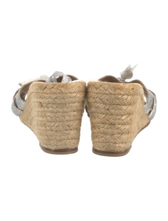 Christian Louboutin Glitter Colorblock Pattern Espadrilles