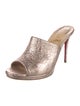 Christian Louboutin Leather Slides