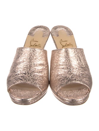 Christian Louboutin Leather Slides