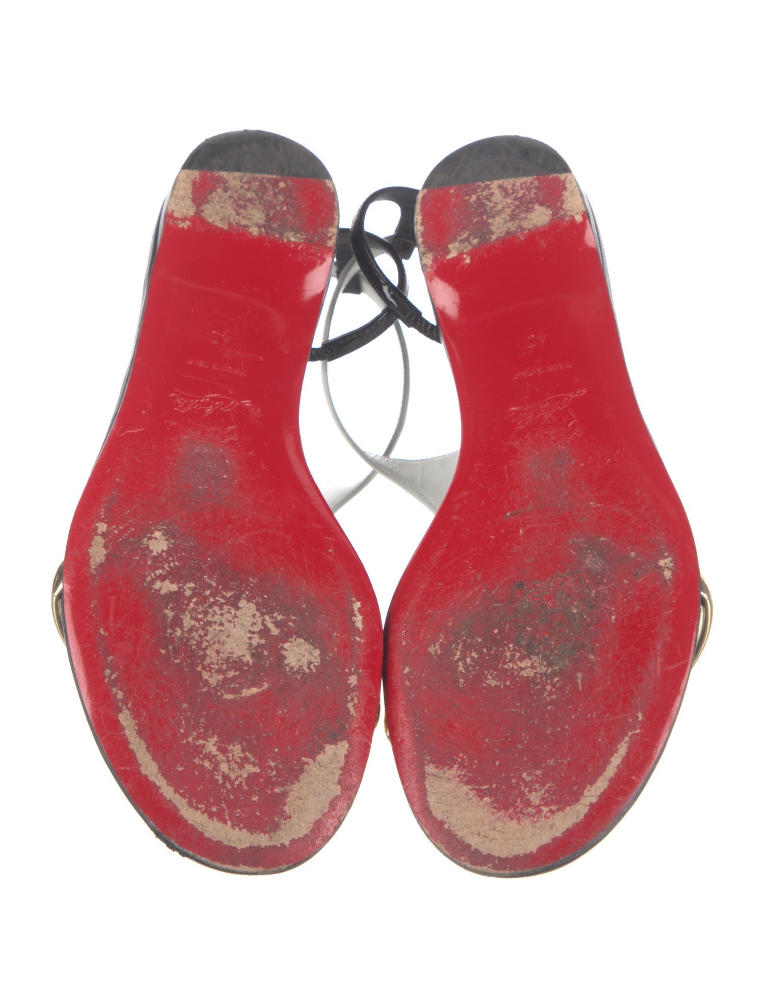 Christian Louboutin Leather Slingback Sandals