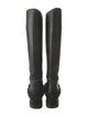 Christian Louboutin Leather Studded Accents Riding Boots