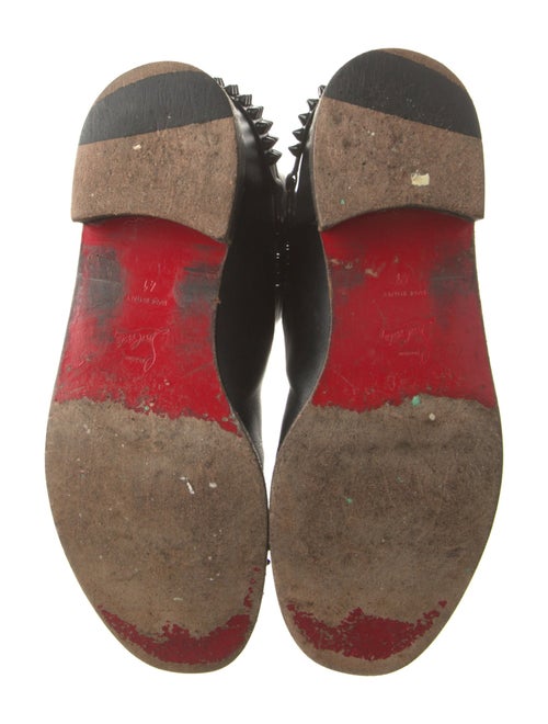 Christian Louboutin Leather Studded Accents Riding Boots