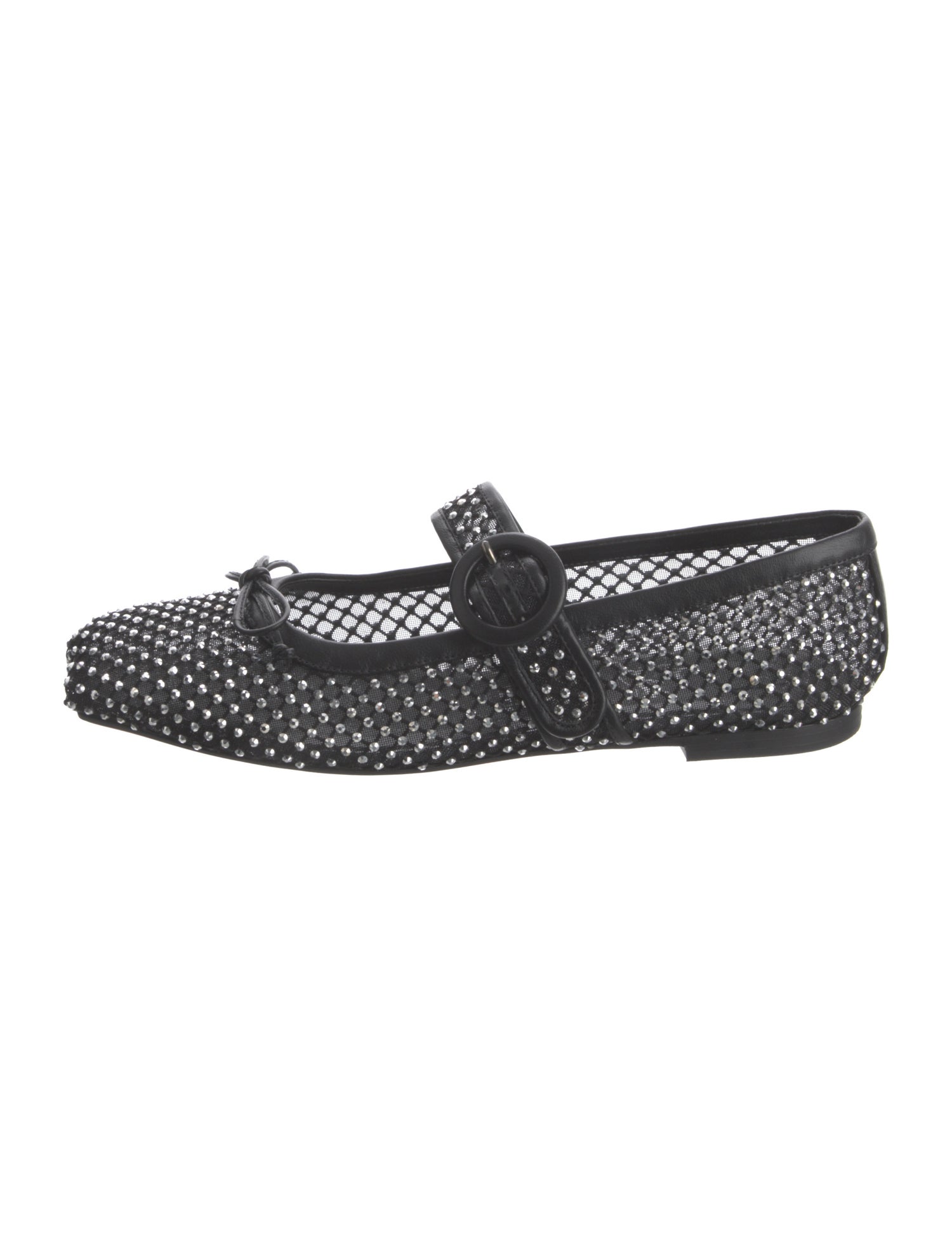 Christian Louboutin Mesh Mesh Accents Mary Jane Flats
