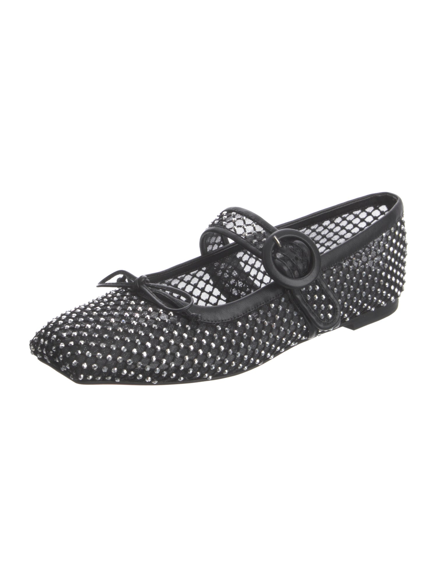 Christian Louboutin Mesh Mesh Accents Mary Jane Flats