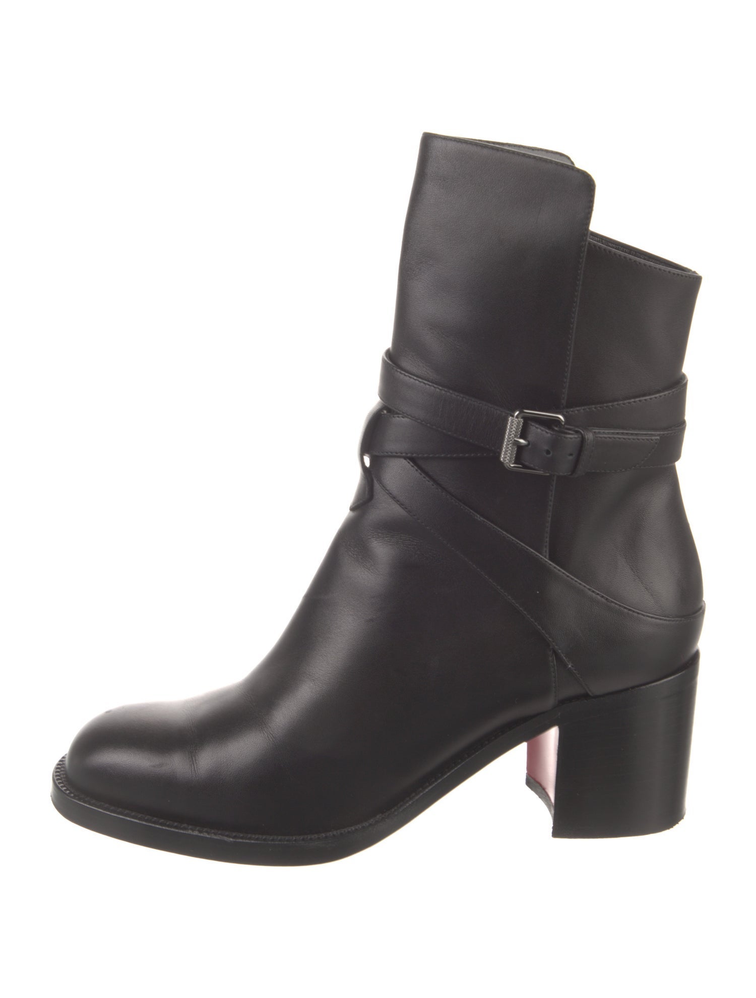 Christian Louboutin Leather Moto Boots