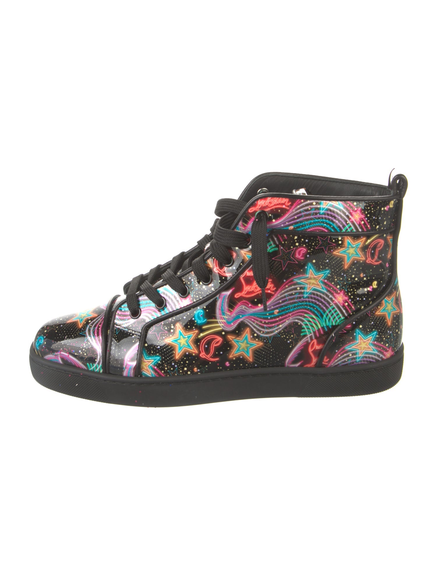 Christian Louboutin Leather Printed Sneakers