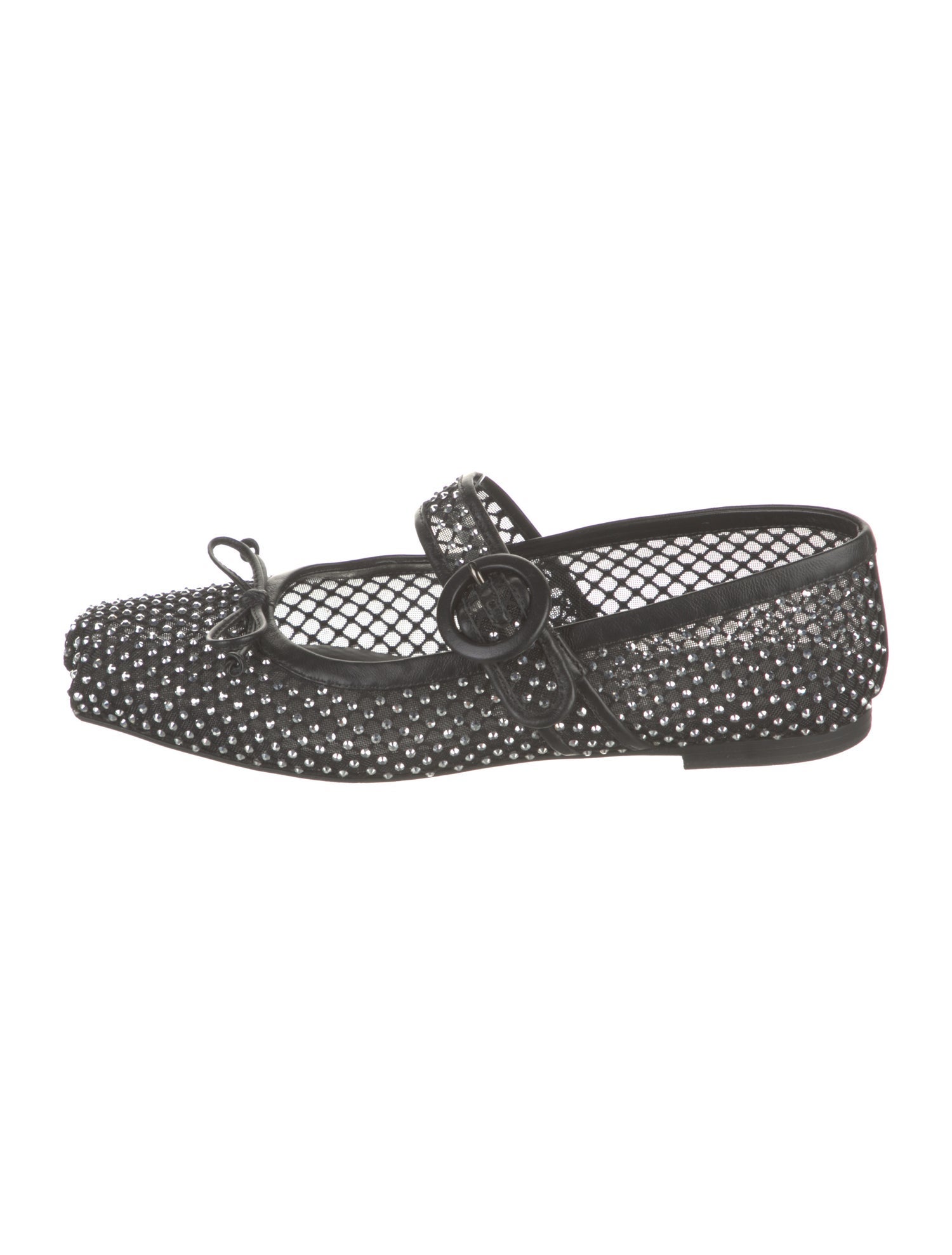 Christian Louboutin Mesh Mesh Accents Mary Jane Flats
