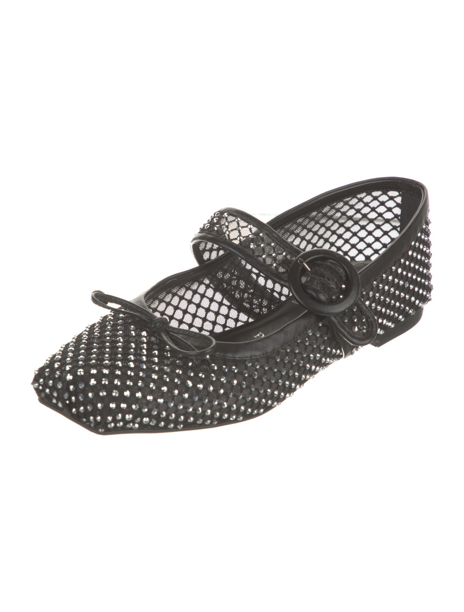 Christian Louboutin Mesh Mesh Accents Mary Jane Flats