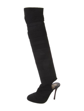 Christian Louboutin Cutout Accent Sock Boots