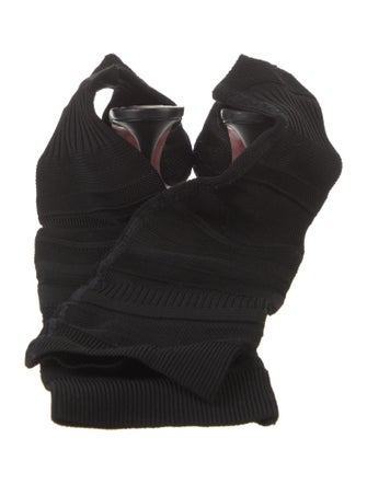 Christian Louboutin Cutout Accent Sock Boots