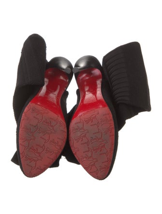 Christian Louboutin Cutout Accent Sock Boots