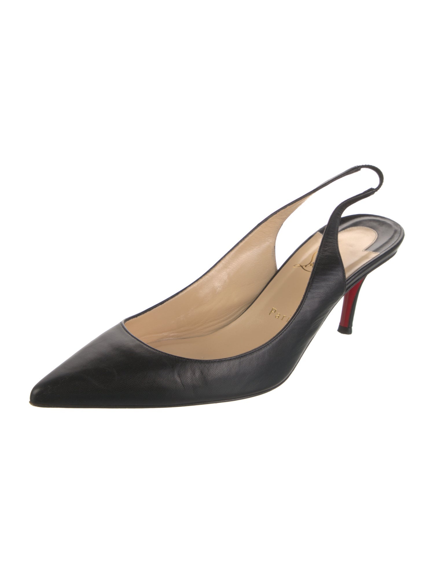 Christian Louboutin Leather Slingback Pumps