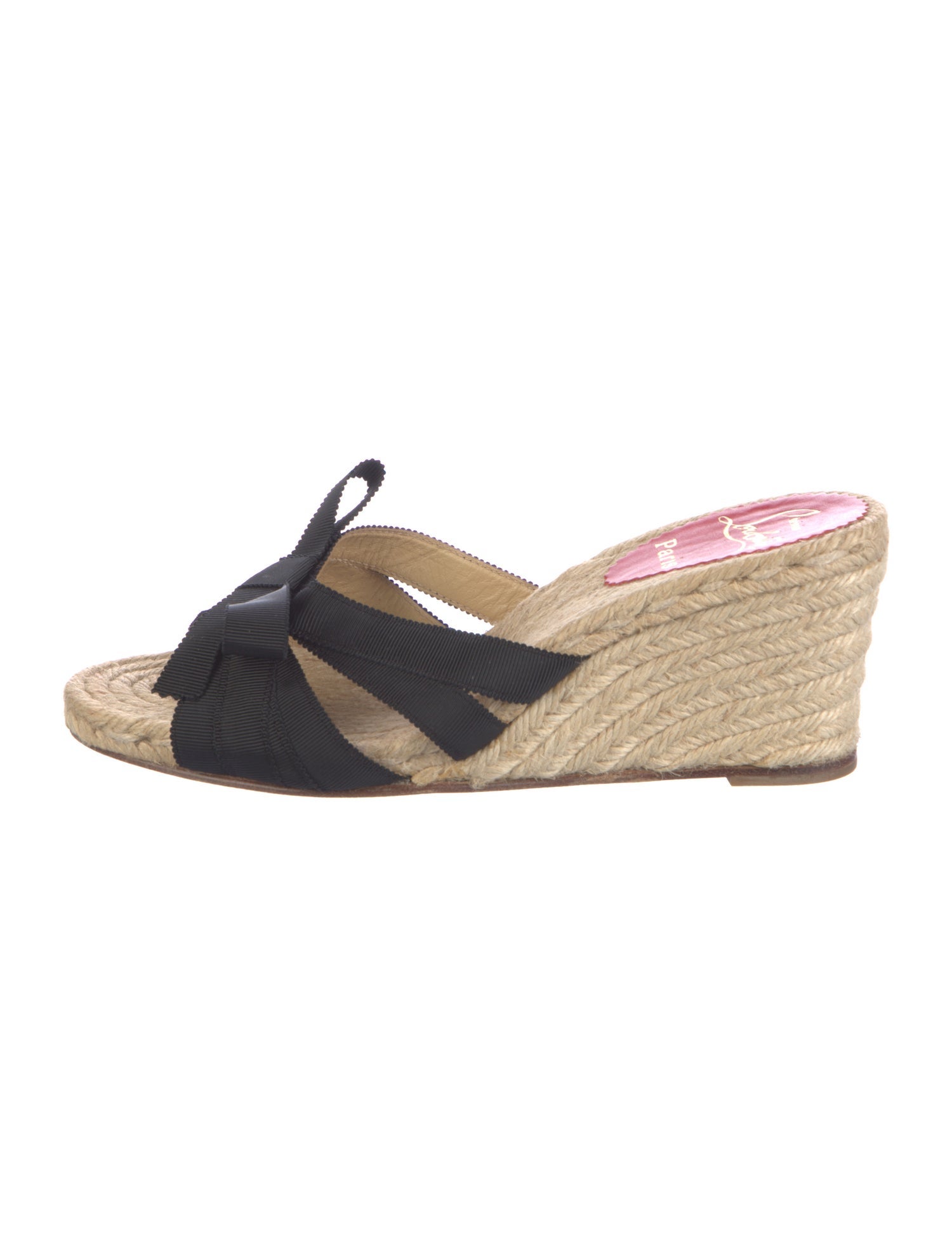 Christian Louboutin Vintage Raffia Espadrilles