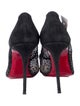 Christian Louboutin Mesh Polka Dot Print Pumps