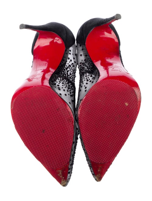 Christian Louboutin Mesh Polka Dot Print Pumps
