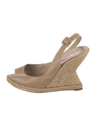 Christian Louboutin Leather Slingback Sandals