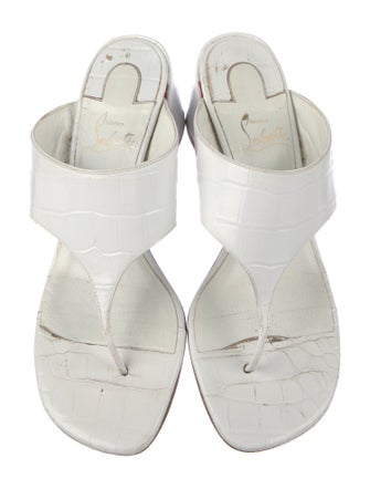 Christian Louboutin Leather Slides